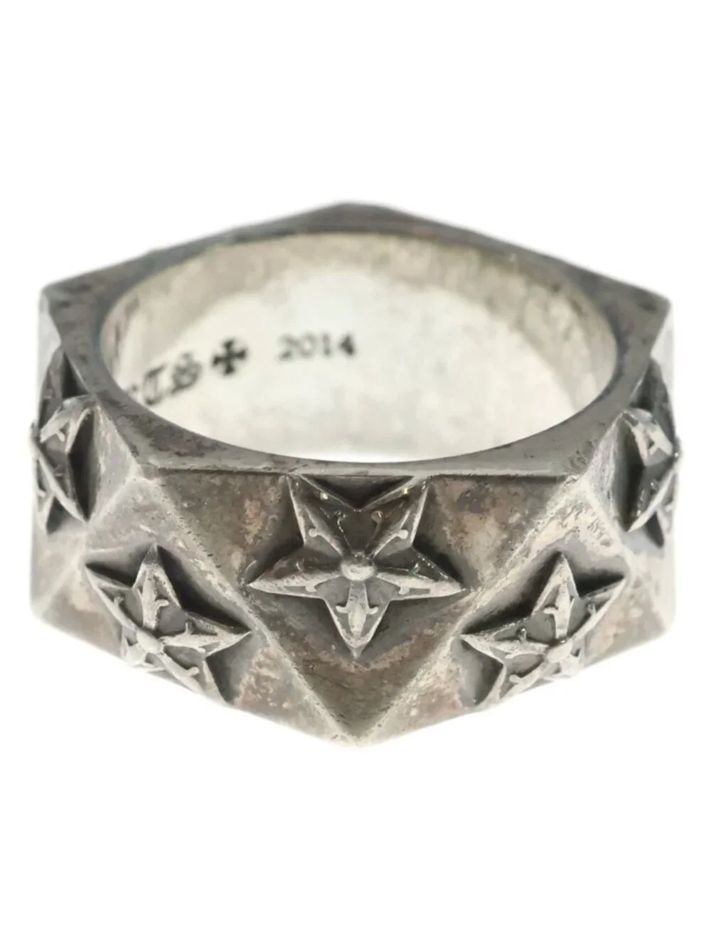 Chrome Hearts Pentagon Star Silver Ring